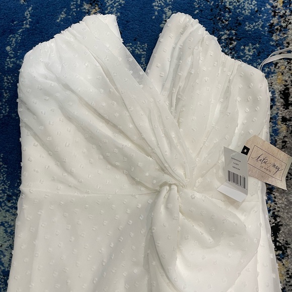 NWT Katie May Come On Home Dress, White, Medium - Picture 5 of 8